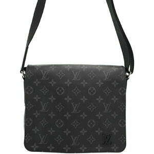 Louis Vuitton Monogram Eclipse Black District NM Shoulder Bag